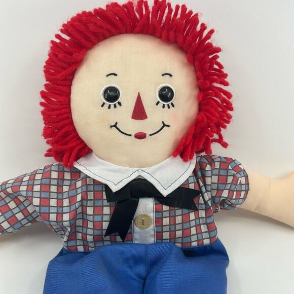 Raggedy Andy Doll 12 Inch by Russ 90th Anniversary Soft Toy w/Red Hair Vintage - Picture 4 of 5